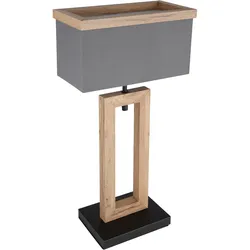 Tischleuchte Ossi in Natur/Schwarz max. 9 Watt