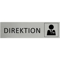 CombiCraft Aluminium Türschild Direktion 165x45mm mit 3M-Tape