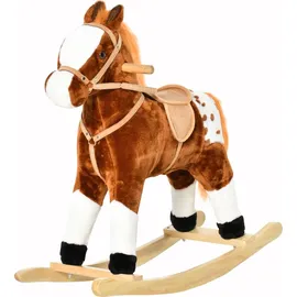 Homcom Schaukelpony braun