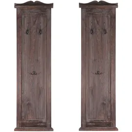 MCW Wandgarderobe T33 109 x 28 x 4 cm Braun Shabby