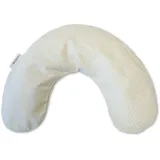 Theraline Nackenkissen inkl. Bezug, Mikroperlenfüllung (Punkte Beige, 100 x 21 cm