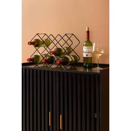 Present Time Weinregal 40,5 x 27,5 x 15,5 cm Schwarz