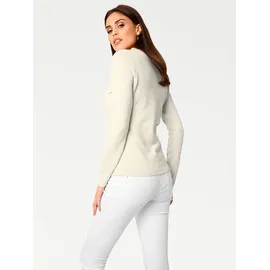 Heine V-Pullover Beige 44