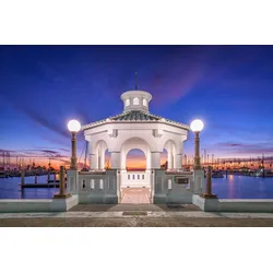 Fototapete PAPERMOON "CORPUS CHRISTI-HAFEN, TEXAS", bunt, B:2,50m L:1,86m, Vlies, Tapeten