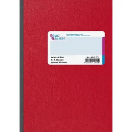 KÖNIG & EBHARDT Kladde 8615271 DIN A5 kariert rot