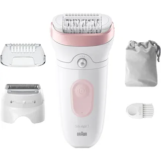 Braun Silk-épil 7 7-030 Weiß/Flamingorosa