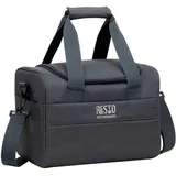 RESTO Kitchenware Kühltasche Felis Große Lunchtasche faltbar, sportl. Picknicktasche Thermotasche, 14 l, Hermetische Sporttasche, verstellbarer Schultergurt weicher Tragegriff grau