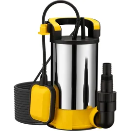 Wiltec Tauchpumpe 900W Edelstahl mit Schwimmer