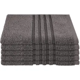 SCHIESSER Milano Gästehandtuch 5 x 30 x 50 cm anthrazit