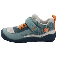 Affenzahn Halbschuh Vegan Cheerly mit Klettverschluss, Atmungsaktiv, Leicht, Flexibel in Größe 21-35 Hase - Türkis - 27 EU