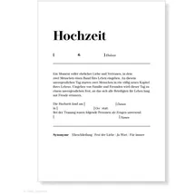 Frank Paperman | 1x Urkunde Eheschließung | orginelle Hochzeitsgeschenke | Definition Design | Karte Hochzeit | Vordruck im DIN-A4-Format | Hochzeit Überraschung Standesamt