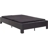 Rattan Sonnenbett mit Dach Rattan Strandkorb Sonnenliege Liegebett Lounge Bett