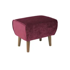 Soho Hocker Ellinor 56 x 46 x 41 cm Rot