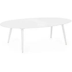 Couchtisch Ridley aus Aluminium, Weiß