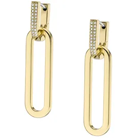 Fossil Damen Goldfarbener Edelstahl mit Ringverschluss Ohrringe