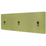 Proregal Akustik-Tischtrennwand HxBxT 60x160x2 cm Doppelwandig Stoff Grün Büro-Sichtschutz Schreibtisch Pinnwand