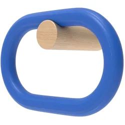Hartô - Fernand Garderobenhaken, horizontal, Eiche natur / electric blue