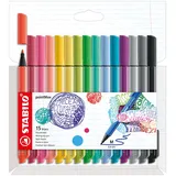 Stabilo pointMax pastell sortiert, 15er-Set, Kunststoffetui (488/15-02)