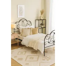 moebel-direkt-online Metallbett 90 x 200 cm Schwarz