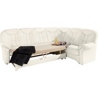 exxpo - sofa fashion Ecksofa »Isabel, L-Form«, mit Federkern, wahlweise mit Bettfunktion und Bettkasten, weiß