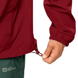 Jack Wolfskin Stormy Point Regenjacke Herren Rot M