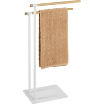 Wenko Handtuch- und Kleiderständer Macao Edelstahl, weiß, 2-armig