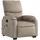 vidaXL Massagesessel mit Aufstehhilfe Kunstleder 99 x 99 x 0 cm Braun