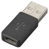 Poly USB-C auf USB-A Adapter Schwarz