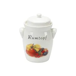 Rumtopf Obstmotiv 5 Liter mit Rezept