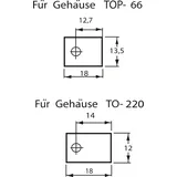 FISCHER ELEKTRONIK GLIMMER TO 218 - Glimmerscheibe für Gehäuse TO 218
