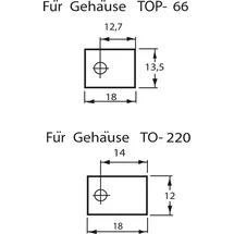 FISCHER ELEKTRONIK GLIMMER TO 218 - Glimmerscheibe für Gehäuse TO 218