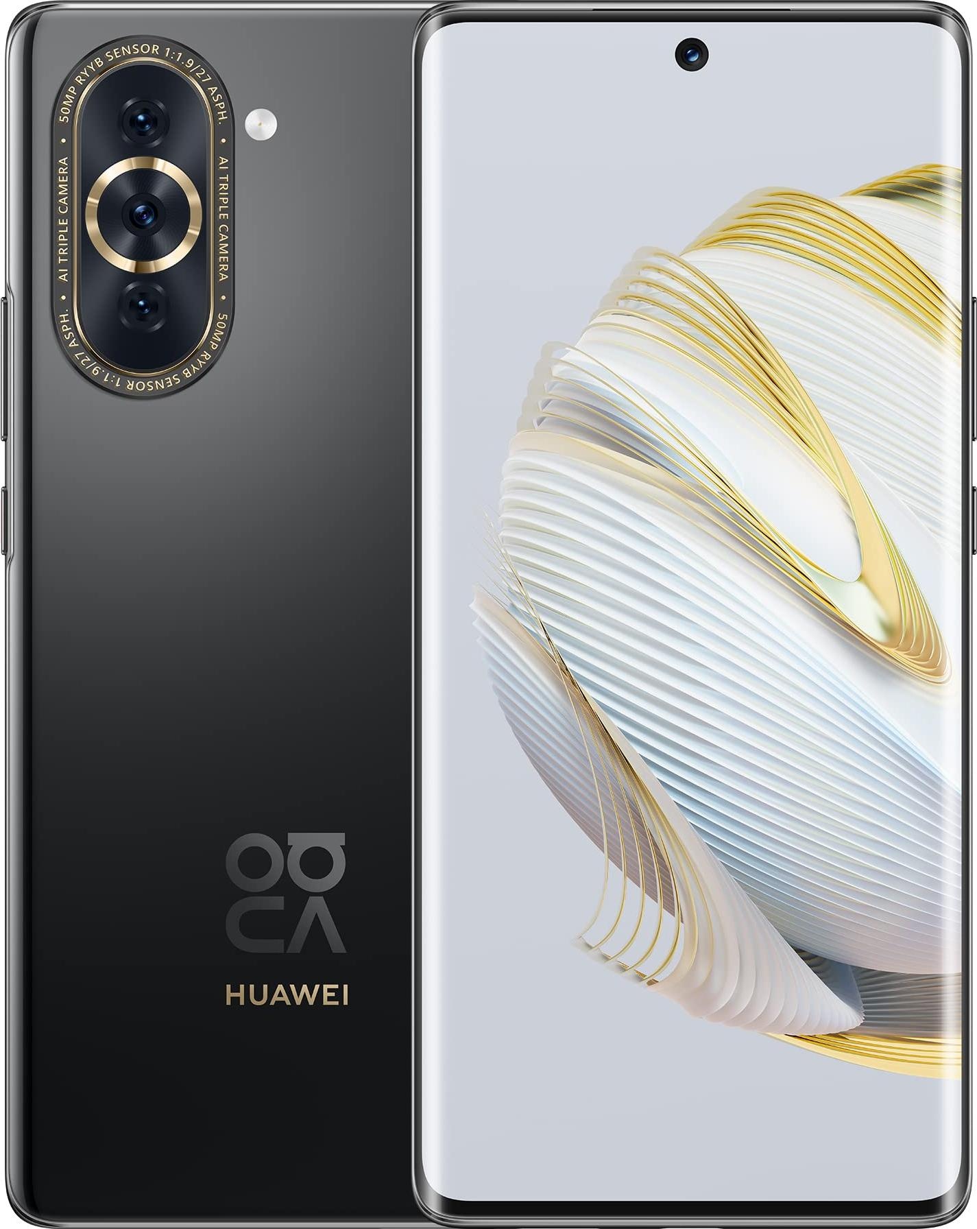 Huawei Nova 10 Pro (256 GB, Starry Black, 6.78", Dual SIM, 50 Mpx, 4G), Smartphone, Schwarz