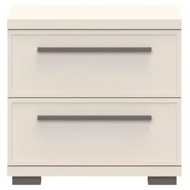 PLACES OF STYLE Nachtkonsole PLACES OF STYLE "Opera Nachtkommode, Nachttisch, 2 oder 3 Schubladen, Made in Europe", beige (cashmere farbe), B:45cm H:43cm T:40cm, FSC-zertifizierter Holzwerkstoff, Sideboards, Nachtkonsole, UV lackiert, Soft Close Funktion, ideal passend