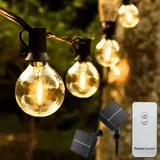 Lumiled Solar Lichterkette Außen Garten 30x LED 15,17 M mit Fernbedienung Solarlichterkette Solarkette Solarleuchte IP44 Warmweiß 3000K PILOT