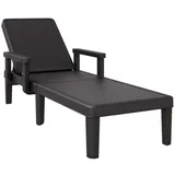vidaXL 4-fach Verstellbare Sonnenliege 155,5x57x28 cm Polypropylen