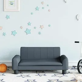 vidaXL Kindersofa Dunkelgrau 70 x 45 x 30 cm Kiefer grau