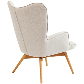 Kare DESIGN Sessel Vicky Stoff Beige Ecru