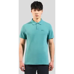 Odlo Wander-/Freizeit Polo Essential Solid (bequeme Passform, Baumwolle/Polyester) arcticblau Herren