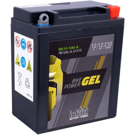 Intact Bike-Power GEL Motorradbatterie (DIN 51213, YB12AL-A