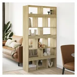 vidaXL Raumteiler Sonoma-Eiche 100x33x187,5 cm Holzwerkstoff