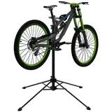 Hago HAGO24 E-Bike Montageständer in Schwarz I Tragkraft bis 50kg I Höhenverstellbarer Montageständer für Fahrräder I Robuster Fahrrad Reparaturständer aus Stahl I 360° drehbare Fahrradhalterung