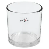 SANDRA RICH Teelichtglas Cyli Glas Transparent/Weiß