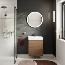Hansgrohe Waschtischunterschrank 2 Schubkästen 58 x 47 x 62 cm Eiche Kaschmir