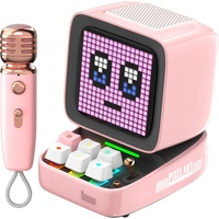 Divoom Ditoo-Mic Mini Tragbarer Mono-Lautsprecher Pink 15 W