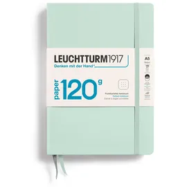 Leuchtturm 1917 Leuchtturm1917 Notizbuch gepunktet, Hardcover, 203 Seiten, mint, green, dotted
