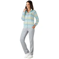 Hajo Hausanzug Damen Homewear Anzug (2 tlg) Modisches Design grau|silberfarben 46