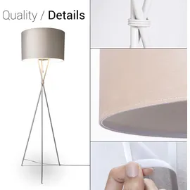 Paco Home Kate uni Color E27 beige