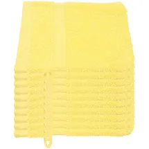 Julie Julsen Julie Julsen® Bio Waschhandschuh-Set, 10 Waschhandschuhe in 32 Farben erhältlich weich und saugstark Gelb 15x21 cm