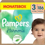 Pampers Pampers® Windeln HarmonieTM Größe Gr.3 (6-10 kg) für Babys und Kleinkinder (4-18 Monate), 186 St.