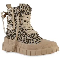 Damen Sneaker High in Leopard